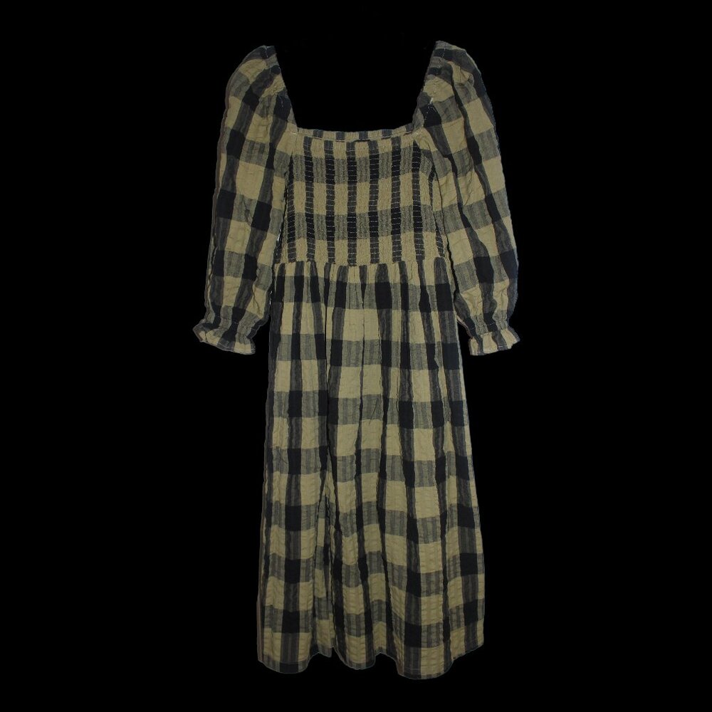 Green and Black Gingham Picnic Dress ASOS